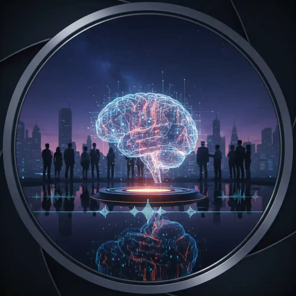 Cover art for a tech startup podcast
