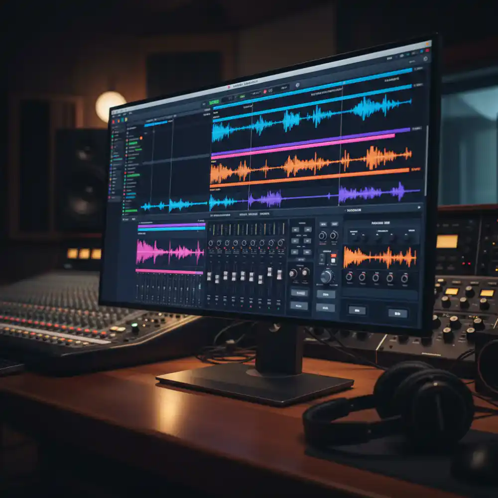 Digital audio workstation software screen